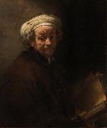 REMBRANDT Harmenszoon van Rijn Self-portrait as the Apostle Paul  (mk33) USA oil painting artist